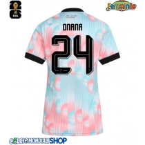 Maglie da calcio Belgio Amadou Onana #24 Seconda Maglia Femminile Mondiali 2026  Manica Corta